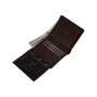 Zoozie Bags Cartera Dallas para Hombre, Piel Auténtica, Color Marrón, 10.5 x 9.5 x 2 cm
